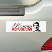 REAGAN REPUBLICAN BUMPERSTICKER (Op auto)