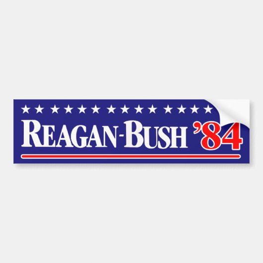 Reagan Struik 84 Bumpersticker (Voorkant)