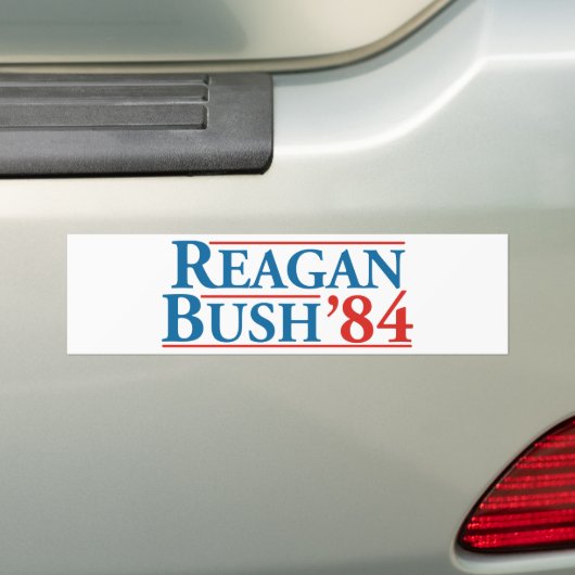 Reagan Struik '84 Bumpersticker (Op auto)