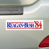 Reagan Struik 84 Bumpersticker (Op auto)