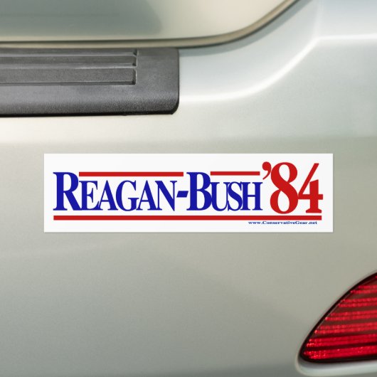 Reagan Struik 84 Bumpersticker (Op auto)