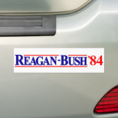 Reagan Struik 84 Bumpersticker (Op auto)