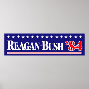 Reagan Struik 84 Bumpersticker Poster