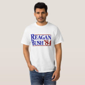 REAGAN STRUIK 84 Politieke verkiezingswaarnemingsm T-shirt (Voorkant volledig)