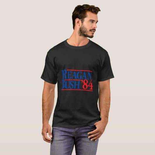 Reagan Struik '84  Republikein T-shirt (Voorkant volledig)
