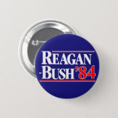 Reagan Struik 84 Ronde Button 5,7 Cm (Voorkant /achterkant)