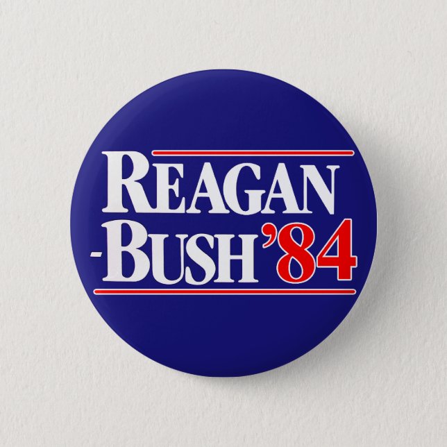 Reagan Struik 84 Ronde Button 5,7 Cm (Voorkant)