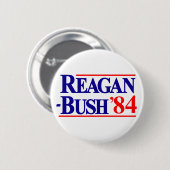 Reagan Struik 84 Ronde Button 5,7 Cm (Voorkant /achterkant)