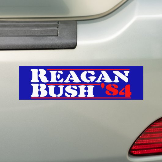 Reagan Struik '84 Stencil Bumpersticker (Op auto)
