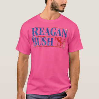 Reagan Struik '84 T-shirt Retro Presidentiële Camp