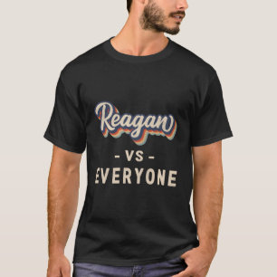 Reagan tegen iedereen t-shirt