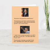 Reagan tegenover Obama Kaart (Voorkant)