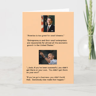 Reagan tegenover Obama Kaart