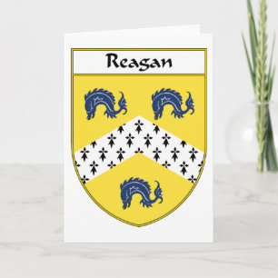 Reagan Wapen / Familie Crest Feestdagen Kaart
