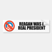Reagan was een echt President Bumpersticker (Voorkant)