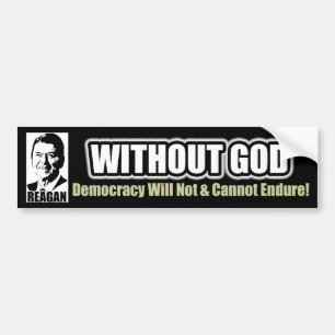 Reagan: Zonder God Bumpersticker