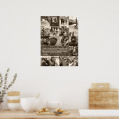 Reagan's beroemde vrijheidscitaat. Gecumuleerde Af Poster (Keuken)