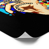 Reageer niet wat je geen autisme lips begrijpt poster (Hoek)