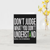 Reageer niet wat je mentale gezondheid niet begrij kaart (Gele Bloem)