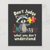 Reageer niet wat je niet begrijpt autisme flyer (Voorkant)