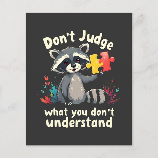 Reageer niet wat je niet begrijpt autisme flyer (Voorkant)