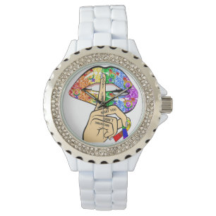 Reageer niet wat je niet begrijpt... LGBTQIA Pride Horloge