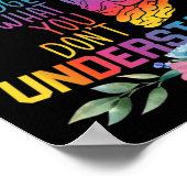 Reageer niet wat je niet begrijpt... poster (Hoek)