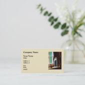 Reagens Fles en kleine bruine fles Visitekaartje (Staand voorkant)