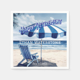 Reageren op het strand servet