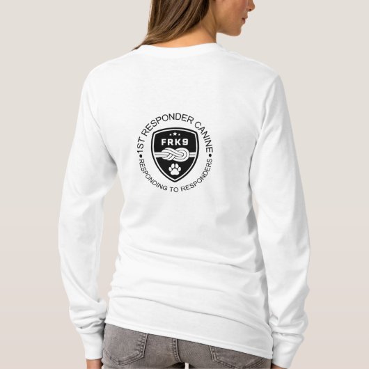 Reageren op responders Long Slaper T-shirt (Achterkant)