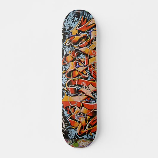 Real Abstract Graffiti Wall Schaats Board Skateboard (Voorkant)