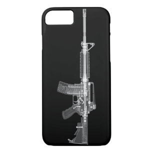 Real AR-15 CT SCAN UIT PISTOOL HOGE DETAIL X-RAY Case-Mate iPhone Case