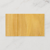 Real Aspen Veneer Woodgrain Visitekaartje (Achterkant)
