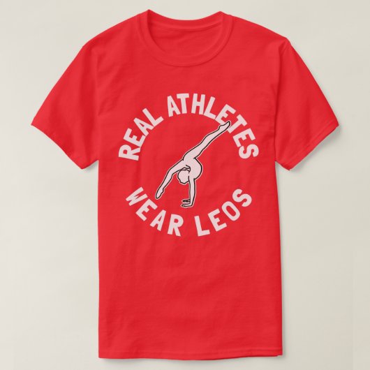 Real Athletes Draag Leos 1 T-shirt (Design voorkant)