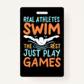 Real Athletes Swim Badge (Voorkant)