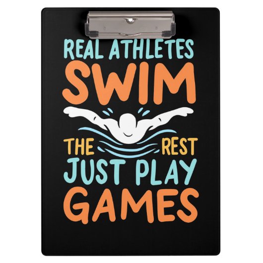 Real Athletes Swim Klembord (Voorkant)