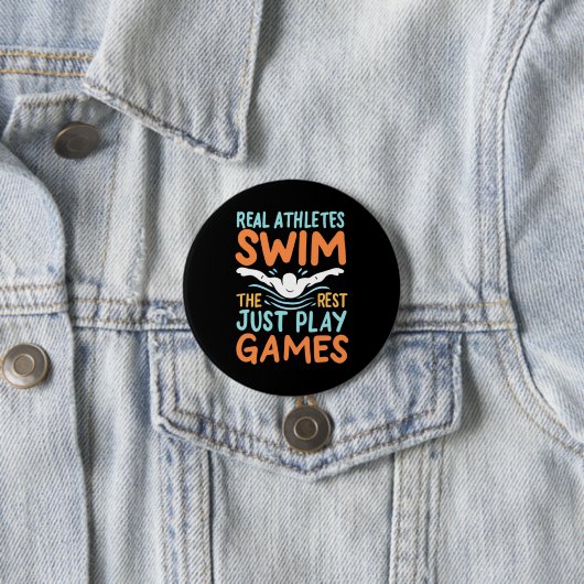 Real Athletes Swim Ronde Button 7,6 Cm (In situ)