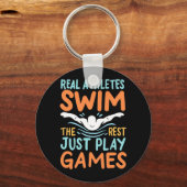 Real Athletes Swim Sleutelhanger (Voorkant)