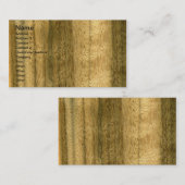 Real Australian Walnut Veneer Woodgrain Visitekaartje (Voorkant / Achterkant)