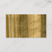 Real Australian Walnut Veneer Woodgrain Visitekaartje (Achterkant)