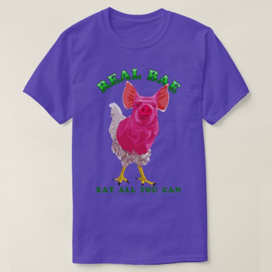 Real BAE Bacon en Eggs Cockentrice Conspicuous Co T-shirt (Design voorkant)