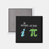 Real be Rational Funny Wiskunde Meme Wiskunde Nerd Magneet (Voorkant / Achterkant)