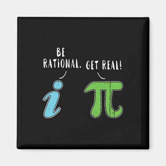 Real be Rational Funny Wiskunde Meme Wiskunde Nerd Magneet (Voorkant)