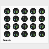 Real be Rational Funny Wiskunde Meme Wiskunde Nerd Ronde Sticker (Vel)