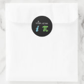Real be Rational Funny Wiskunde Meme Wiskunde Nerd Ronde Sticker (Tas)