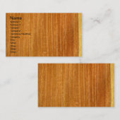 Real Birmese Padauk Veneer Woodgrain Visitekaartje (Voorkant / Achterkant)