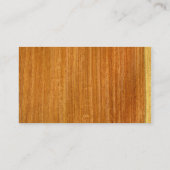 Real Birmese Padauk Veneer Woodgrain Visitekaartje (Achterkant)