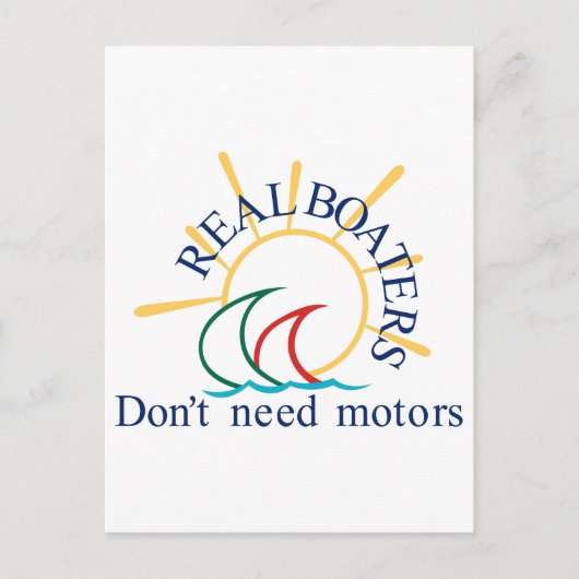 Real Boaters Briefkaart (Voorkant)