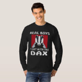 Real Boys Fight With The Dax Purse Stock Trader Tr T-shirt (Voorkant volledig)