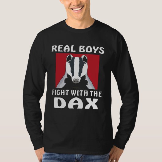 Real Boys Fight With The Dax Purse Stock Trader Tr T-shirt (Voorkant)